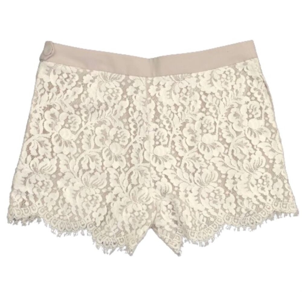Club Monaco Floral Lace Shorts in White Size 0 - Picture 8 of 15
